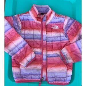 Girls Northface Jacket Toddler Size 3T multicolor ThermoBall Quilted Y2K Ski